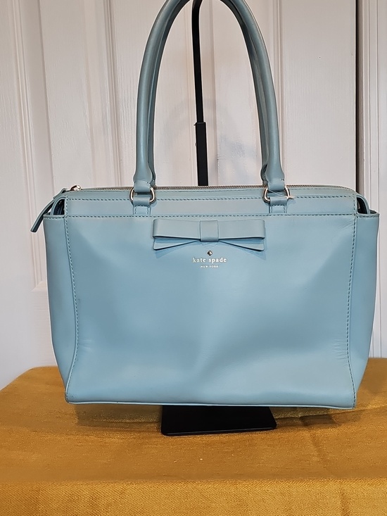 kate spade Handbags - Kate Spade Tallow Court Jennifer Leather Satchel - Baby Blue Storybook Lining